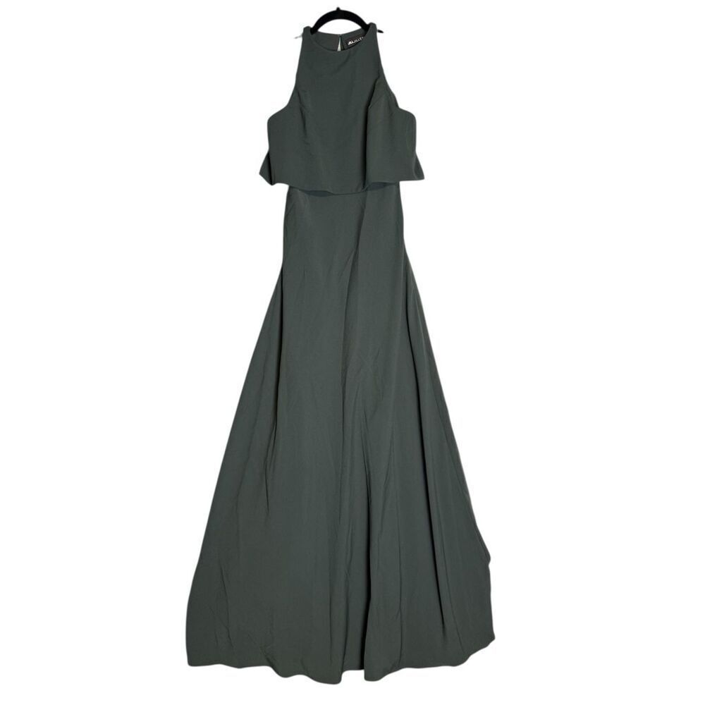 Jil by Jill Stuart Women's 2 Grey Maxi Length Sleeveless Dress With Vest Upper